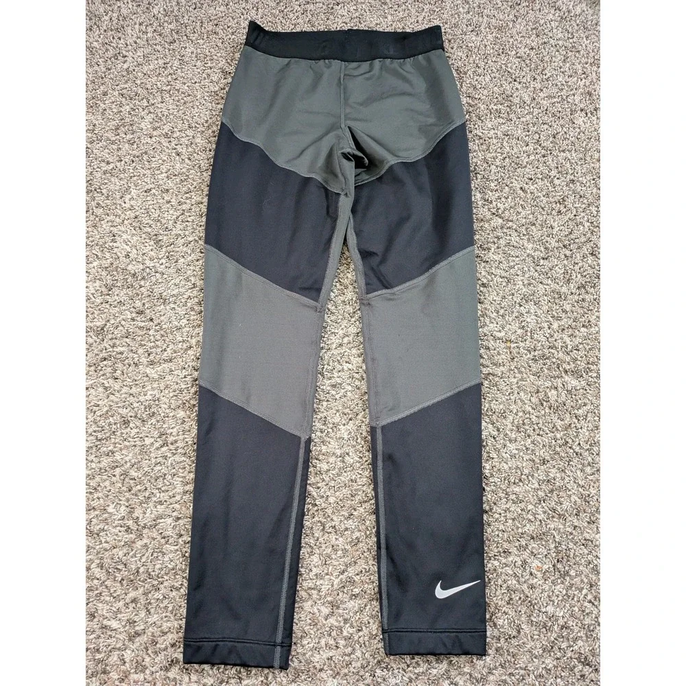 Nike Pro Hyperwarm Women's Tights‎ Pants Black Gray Medium 583164-060